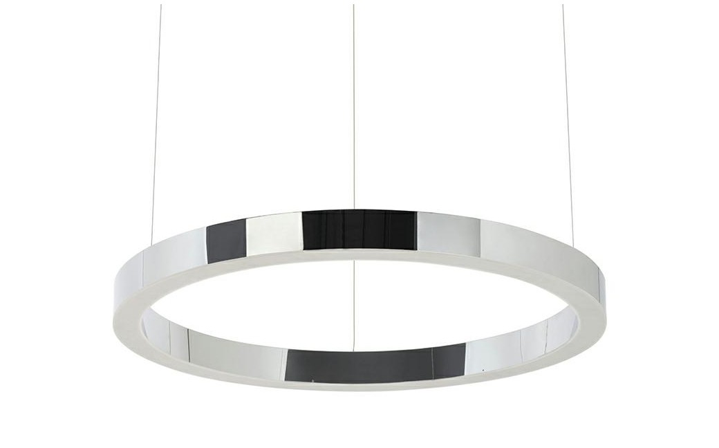 King Home Lampa wisząca RING 60 srebrna - LED, stal polerowana (JD8169-60.SILVER)