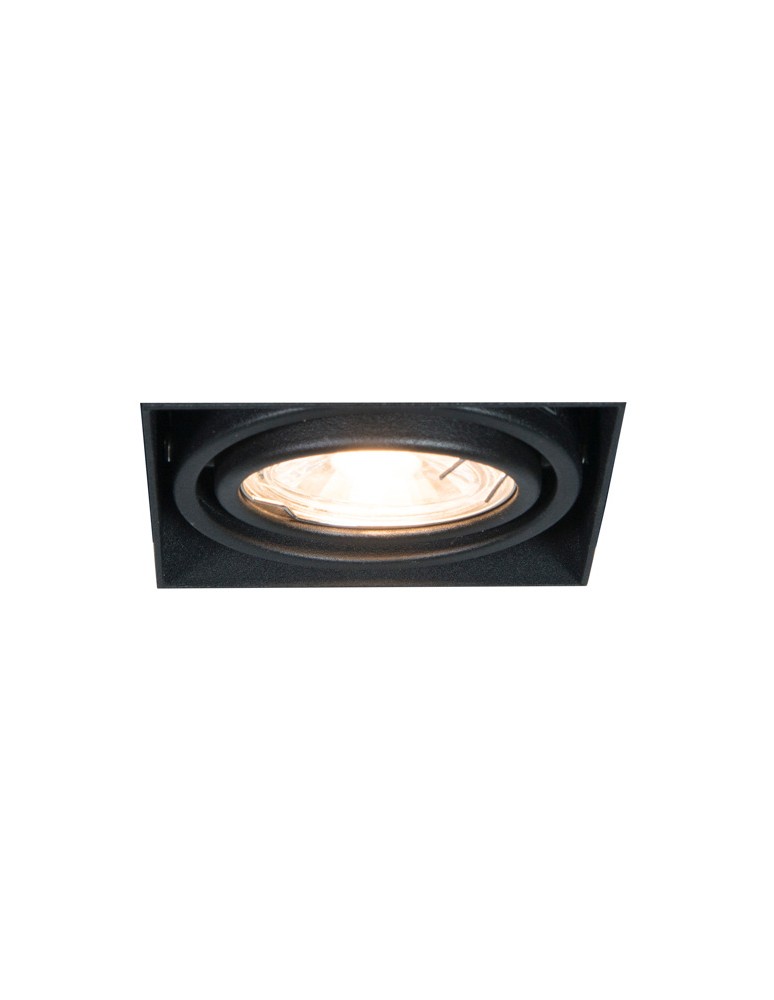 Square flush-mounted lamps - Zuma Line ONEON DL 50-1 Black 1xGU10 94361-BK - product kolory-swiatla.pl 1