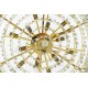 King Home Lampa wisząca IMPERIAL GOLD 80 - stal, kryształ (DW-D5688M.GOLD)