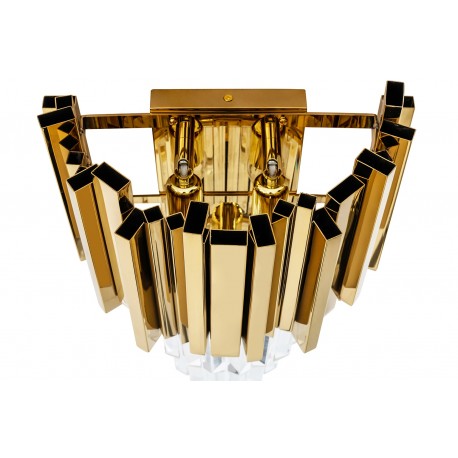 King Home Lampa ścienna IMPERIAL WALL GOLD - stal, kryształ (DW-B5688S.WALLGOLD)