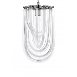 King Home Lampa wisząca MURANO S chrom - szkło, metal (JD9607-S.CHROM)