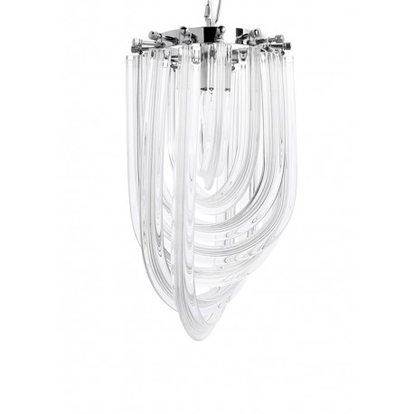 King Home Lampa wisząca MURANO S chrom - szkło, metal (JD9607-S.CHROM)