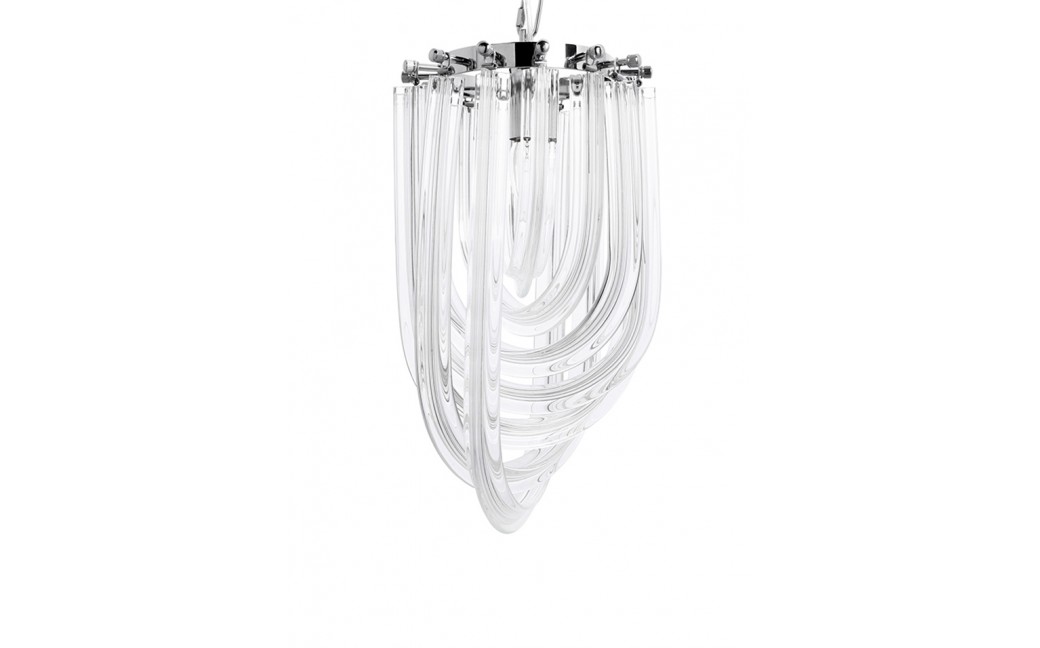 King Home Lampa wisząca MURANO S chrom - szkło, metal (JD9607-S.CHROM)