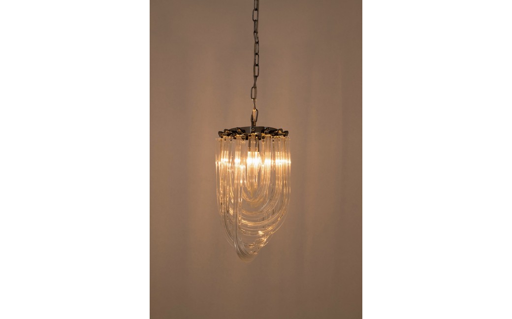 King Home Lampa wisząca MURANO S chrom - szkło, metal (JD9607-S.CHROM)