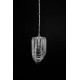 King Home Lampa wisząca MURANO S chrom - szkło, metal (JD9607-S.CHROM)