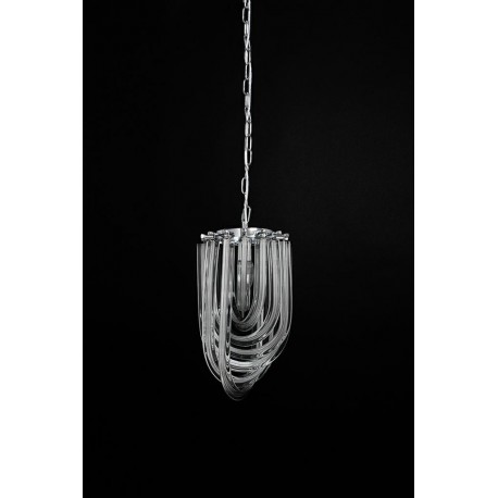 King Home Lampa wisząca MURANO S chrom - szkło, metal (JD9607-S.CHROM)