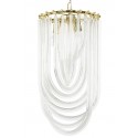 King Home Lampa wisząca MURANO L złota - szkło, metal (JD9607-L.GOLD)