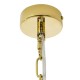 King Home Lampa wisząca MURANO L złota - szkło, metal (JD9607-L.GOLD)