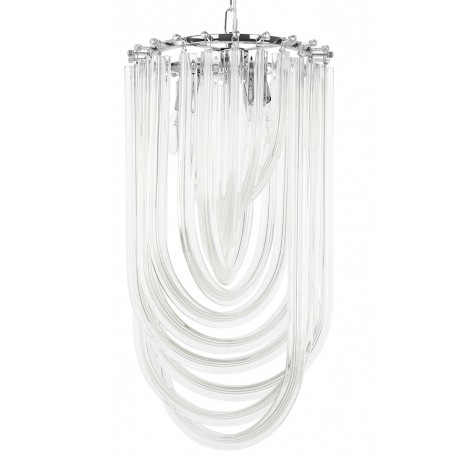 King Home Lampa wisząca MURANO L chrom - szkło, metal (JD9607-L.CHROM)