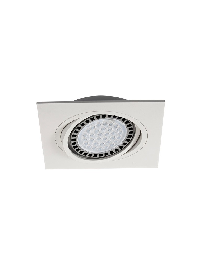 Square flush-mounted lamps - Zuma Line BOXY DL 1 White 1xGU10/AR111 Inlet 20071-WH - product kolory-swiatla.pl 1
