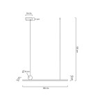 Pendant lamps - Moosee MOOSEE WAND 80 gold pendant lamp (MSE010100133) - product 10
