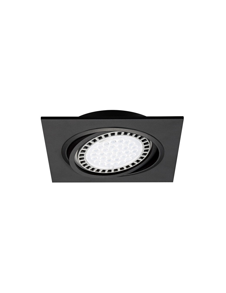 Square flush-mounted lamps - Zuma Line BOXY DL 1 Black 1xGU10/AR111 Drop-in 20071-BK - product kolory-swiatla.pl 1