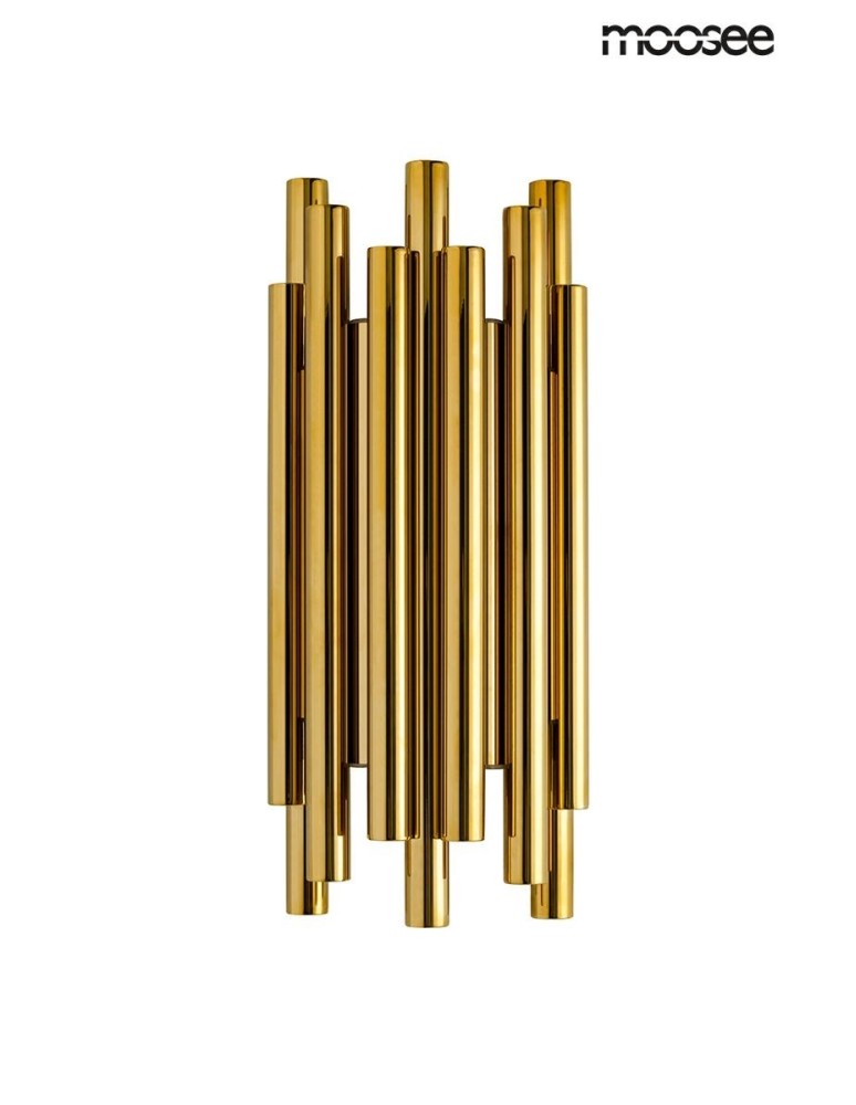 Glamour wall lamps - Moosee MOOSEE ORGANO gold wall lamp (MSE010400198) - product kolory-swiatla.pl 2