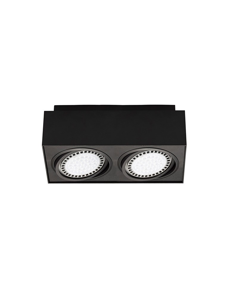 Ceiling luminaires for replaceable light source - Zuma Line BOXY CL 2 Black 2xGU10/AR111 Ceiling light 20075-BK - product kolory-swiatla.pl 1