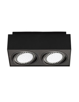 Zuma Line BOXY CL 2 Czarny 2xGU10/AR111 Sufitowa 20075-BK