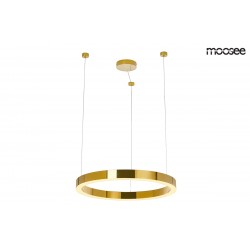 Moosee MOOSEE lampa wisząca RING LUXURY 50 złota - LED, chromowane złoto (MSE010100150)