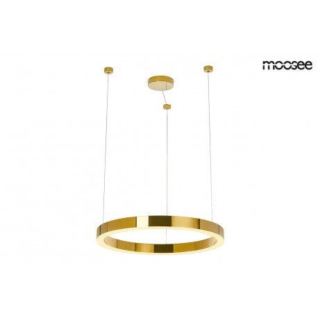 Moosee MOOSEE lampa wisząca RING LUXURY 50 złota - LED, chromowane złoto (MSE010100150)