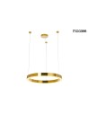 Moosee MOOSEE lampa wisząca RING LUXURY 50  złota - LED, chromowane złoto (MSE010100150)