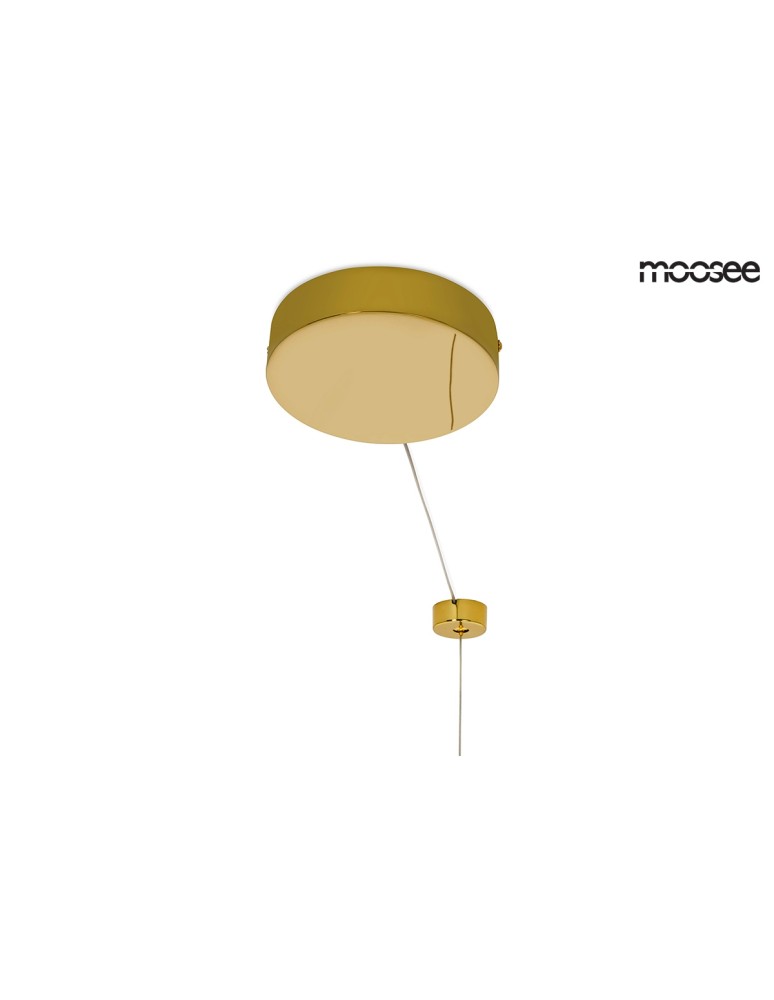 Pendant lamps circles - Moosee MOOSEE RING LUXURY 50 gold pendant lamp - LED, chrome gold (MSE010100150) - product kolory-swiatla.pl 3