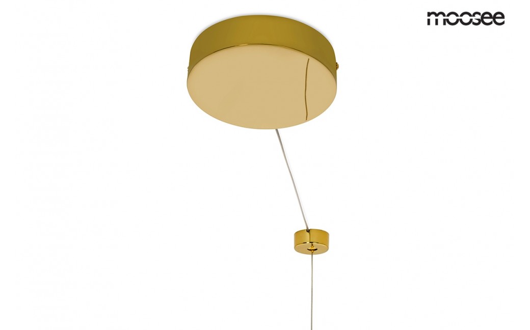 Moosee MOOSEE lampa wisząca RING LUXURY 50 złota - LED, chromowane złoto (MSE010100150)