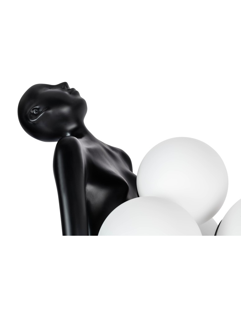 Designer floor lamps - King Home HUMAN floor lamp - fiberglass, glass (JL009) - product kolory-swiatla.pl 6