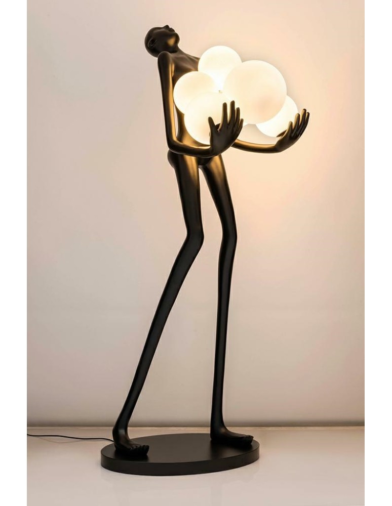 Designer floor lamps - King Home HUMAN floor lamp - fiberglass, glass (JL009) - product kolory-swiatla.pl 10