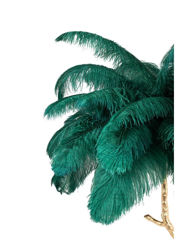 Floor lamps - King Home TIFFANY 175 floor lamp green brass/natural feathers (JL0019.GREEN) - product kolory-swiatla.pl 2