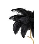 Floor lamps - King Home TIFFANY 175 floor lamp black brass/natural feathers (JL0019.BLACK) - product 3