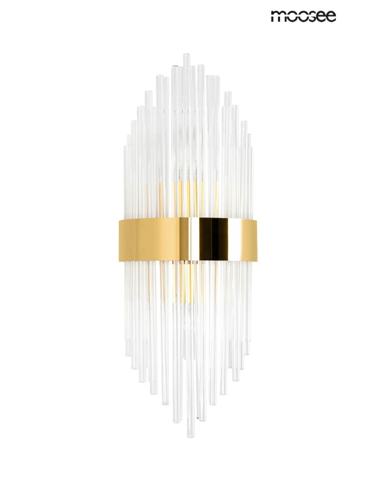 Glamour wall lamps - Moosee MOOSEE FLORENS gold wall lamp (MSE010400194) - product kolory-swiatla.pl 1