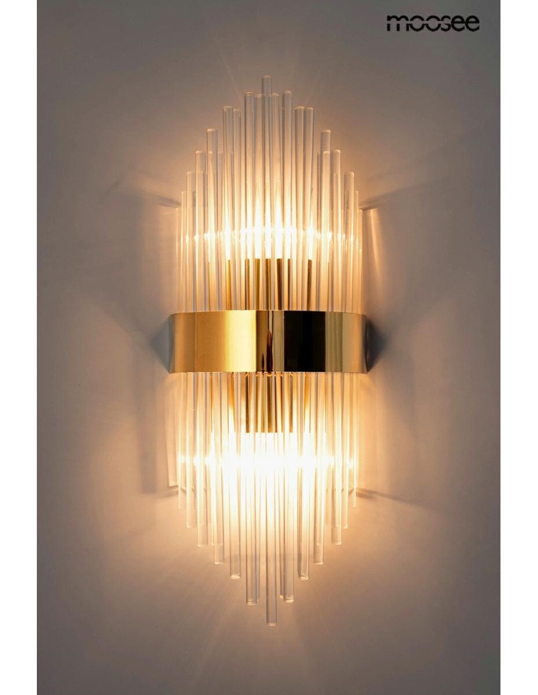 Glamour wall lamps - Moosee MOOSEE FLORENS gold wall lamp (MSE010400194) - product kolory-swiatla.pl 2