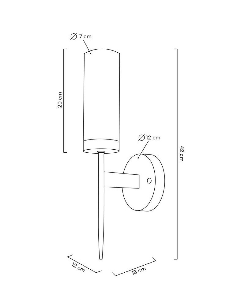 Wall lamps - Moosee MOOSEE TORCH gold wall lamp (MSE010400197) - product kolory-swiatla.pl 8