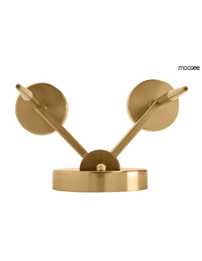 Glamour wall lamps - Moosee MOOSEE TORCH TWIN gold wall lamp (MSE010400199) - product kolory-swiatla.pl 3