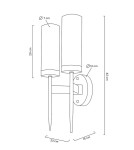 Glamour wall lamps - Moosee MOOSEE TORCH TWIN gold wall lamp (MSE010400199) - product 10