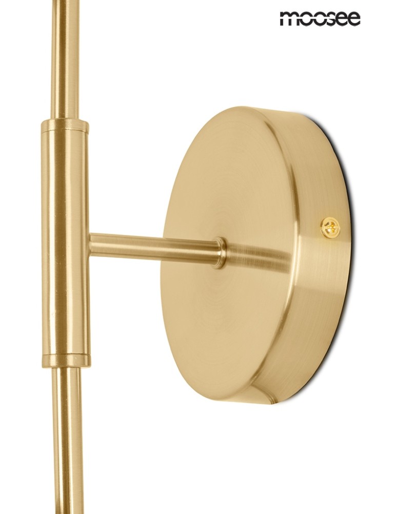 Designer wall lamps - Moosee MOOSEE LUCCA gold wall lamp (MSE010400205) - product kolory-swiatla.pl 5