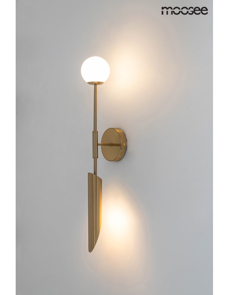 Designer wall lamps - Moosee MOOSEE LUCCA gold wall lamp (MSE010400205) - product kolory-swiatla.pl 6