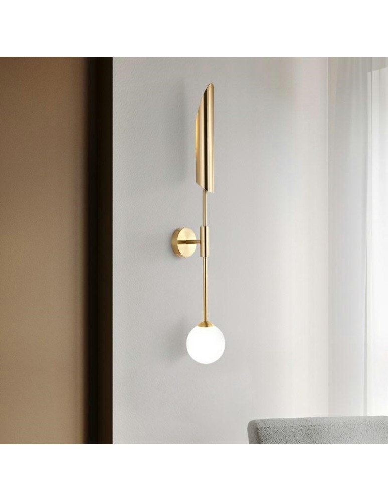 Designer wall lamps - Moosee MOOSEE LUCCA gold wall lamp (MSE010400205) - product kolory-swiatla.pl 9