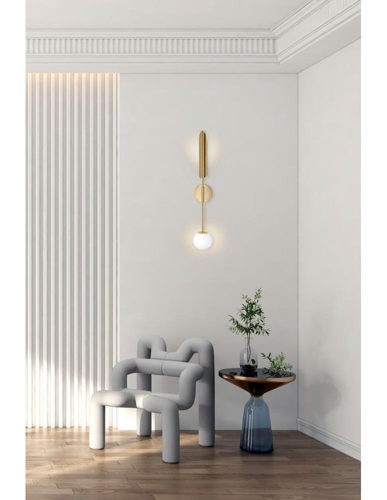 Designer wall lamps - Moosee MOOSEE LUCCA gold wall lamp (MSE010400205) - product kolory-swiatla.pl 10