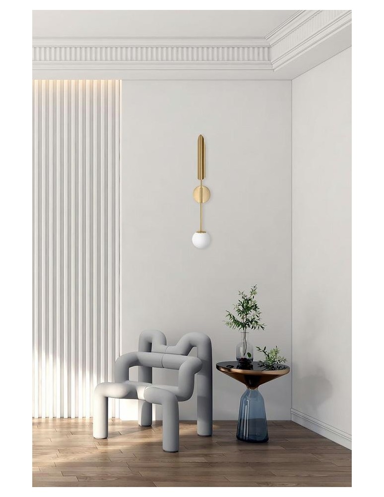 Designer wall lamps - Moosee MOOSEE LUCCA gold wall lamp (MSE010400205) - product kolory-swiatla.pl 11