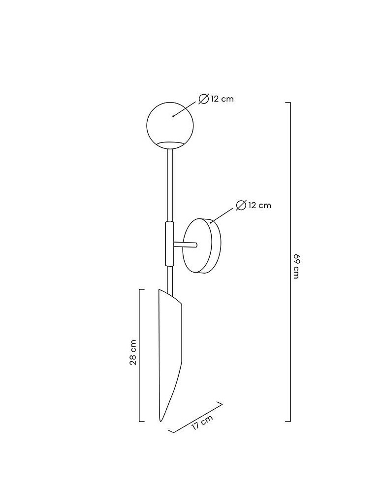 Designer wall lamps - Moosee MOOSEE LUCCA gold wall lamp (MSE010400205) - product kolory-swiatla.pl 12