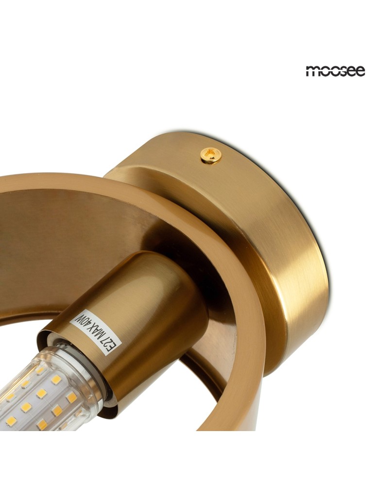 Wall lamps - Moosee MOOSEE gold ARRO wall lamp (MSE010400209) - product kolory-swiatla.pl 5