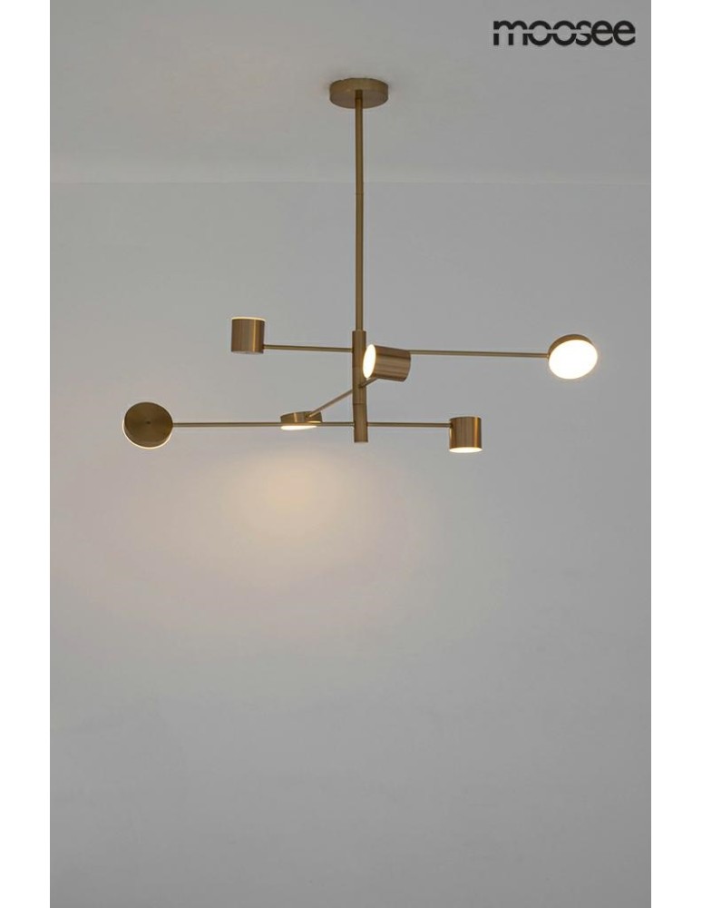 Pendant lamps - Moosee MOOSEE PIAZETTA gold pendant lamp (MSE010100124) - product kolory-swiatla.pl 6