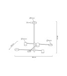 Pendant lamps - Moosee MOOSEE PIAZETTA gold pendant lamp (MSE010100124) - product 9