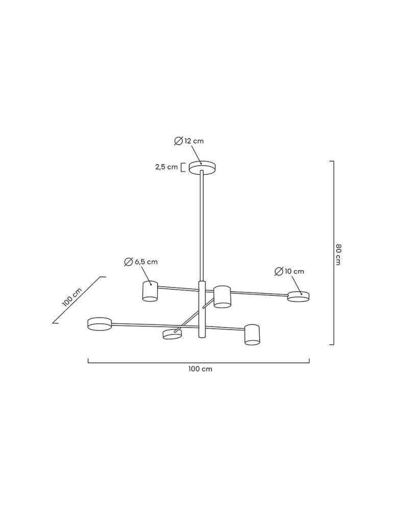 Pendant lamps - Moosee MOOSEE PIAZETTA gold pendant lamp (MSE010100124) - product kolory-swiatla.pl 9