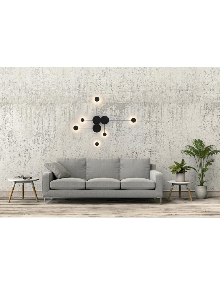 Designer wall lamps - Moosee MOOSEE SHADOW MULTI wall lamp black (MSE010400213) - product kolory-swiatla.pl 6