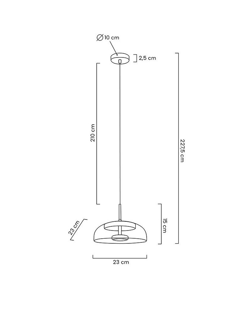 Pendant lamps - Moosee MOOSEE pendant lamp EDEN gold (MSE010100147) - product kolory-swiatla.pl 8