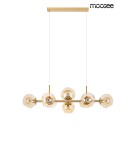 Pendant lamps - Moosee MOOSEE ROMEO GOLD gold / amber pendant lamp (MSE010100171) - product 2