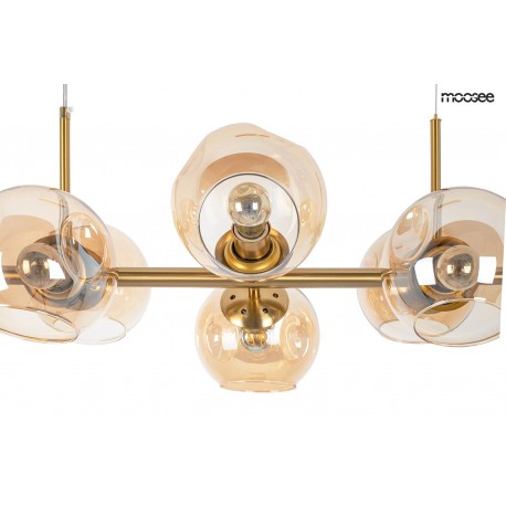Moosee MOOSEE lampa wisząca ROMEO GOLD złota / bursztynowa (MSE010100171)
