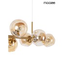 Pendant lamps - Moosee MOOSEE ROMEO GOLD gold / amber pendant lamp (MSE010100171) - product 4