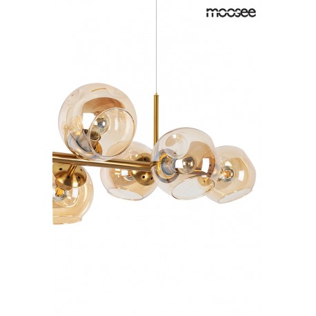 Moosee MOOSEE lampa wisząca ROMEO GOLD złota / bursztynowa (MSE010100171)
