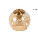 Pendant lamps - Moosee MOOSEE ROMEO GOLD gold / amber pendant lamp (MSE010100171) - product 5
